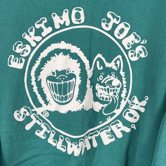 🔥🔥 Vintage ESKIMO JOE’S Stillwater,OK Graphic CREWNECK Sweatshirt Sz 2XL - EUC - Picture 3 of 7